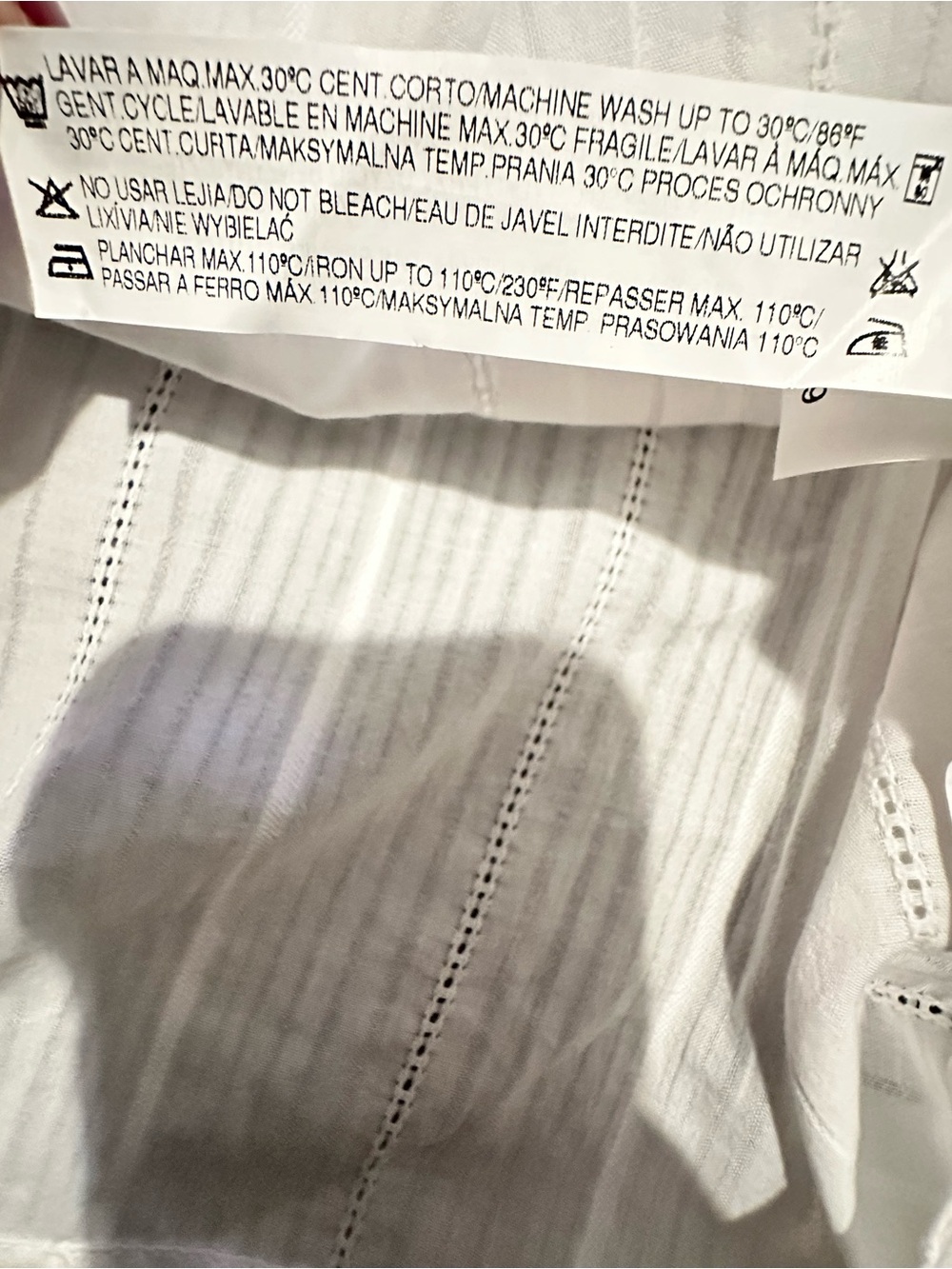 Zara | Top | Zara White Cotton Peasant Tunic Top - Picture 5 of 8